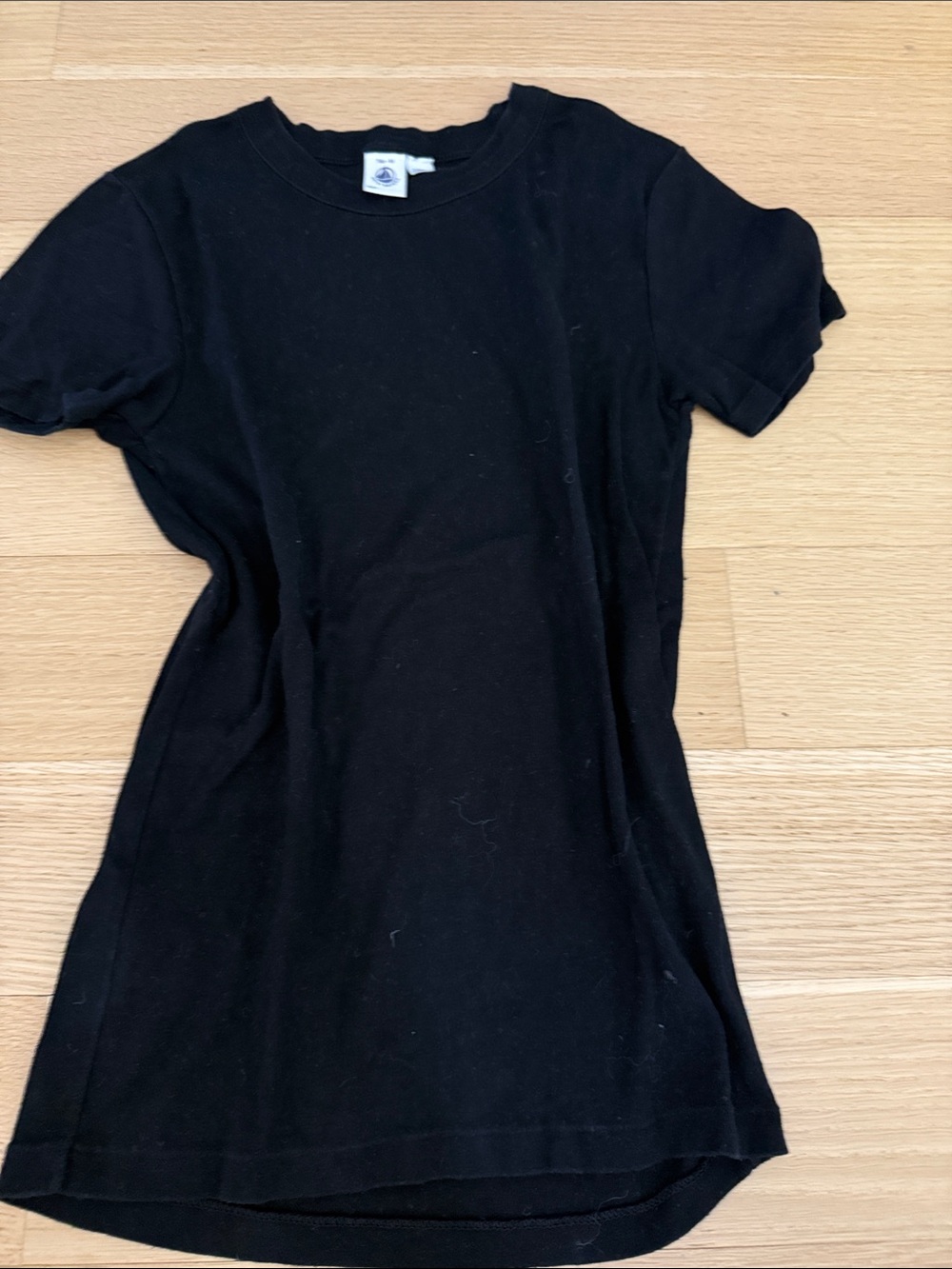 Kids Black Short Sleeve Tee - Soft Everyday Crew Neck